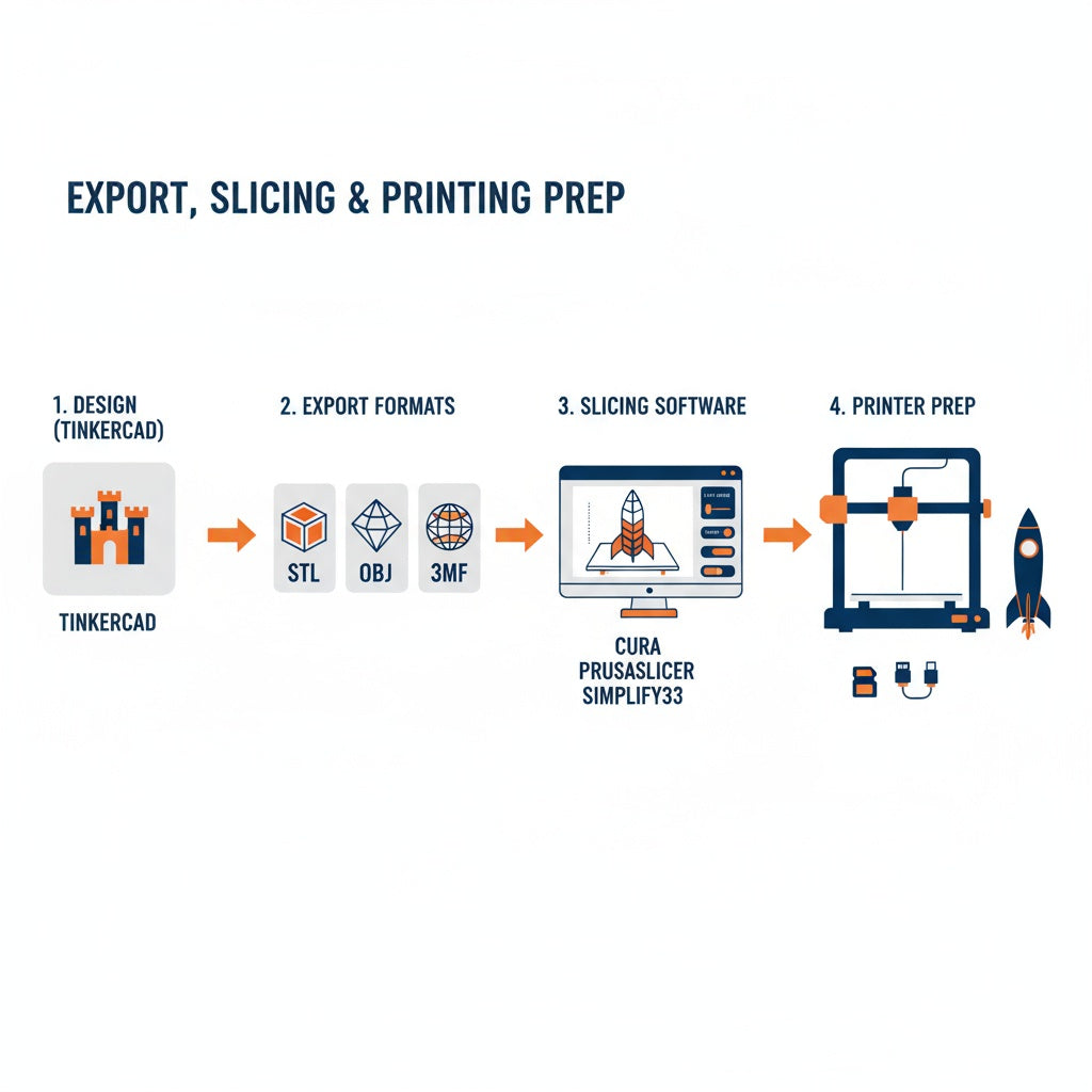 TinkerCAD: Export, Slicing & Print Prep – Eolas Prints