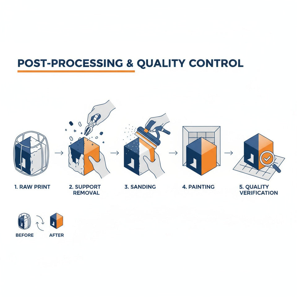 Post-processing and quality control for 3D prints — finishing techniques for TinkerCAD designs — Eolas Prints