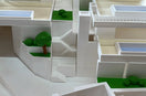 White 3D printed massing model of apartment buildings for a planning submission — Eolas Prints