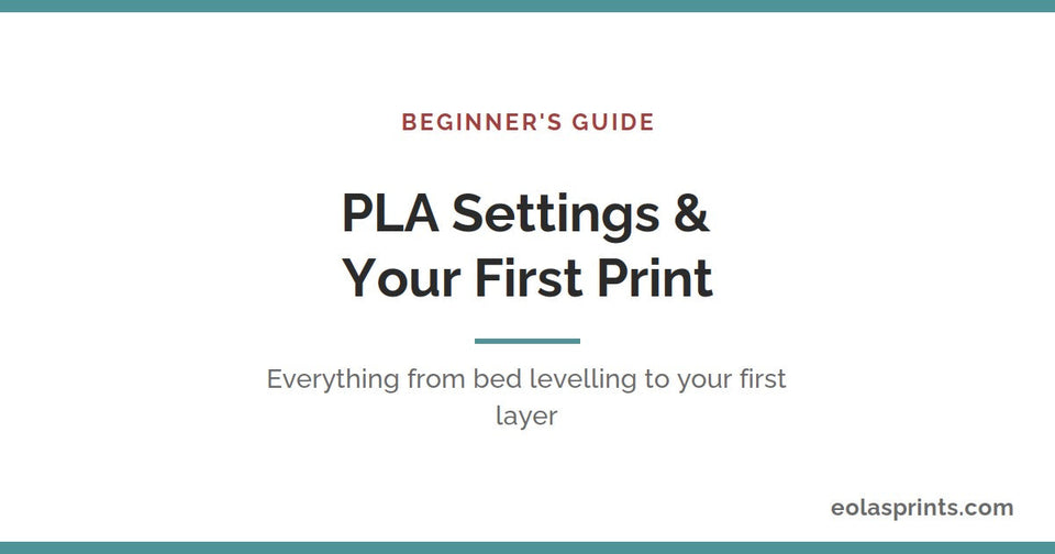 PLA print settings and your first print — beginner's guide | Eolas Prints
