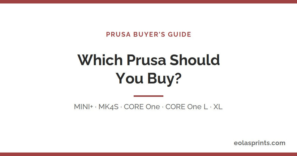 The complete Prusa 3D printer buyer's guide | Eolas Prints