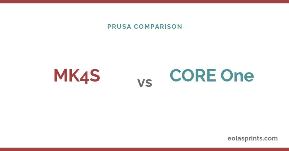 Prusa MK4S vs Core One comparison | Eolas Prints