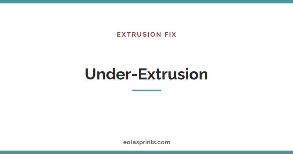 How to fix under-extrusion in 3D prints | Eolas Prints