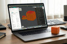OrcaSlicer open on a laptop – Eolas Prints filament profiles are built into OrcaSlicer