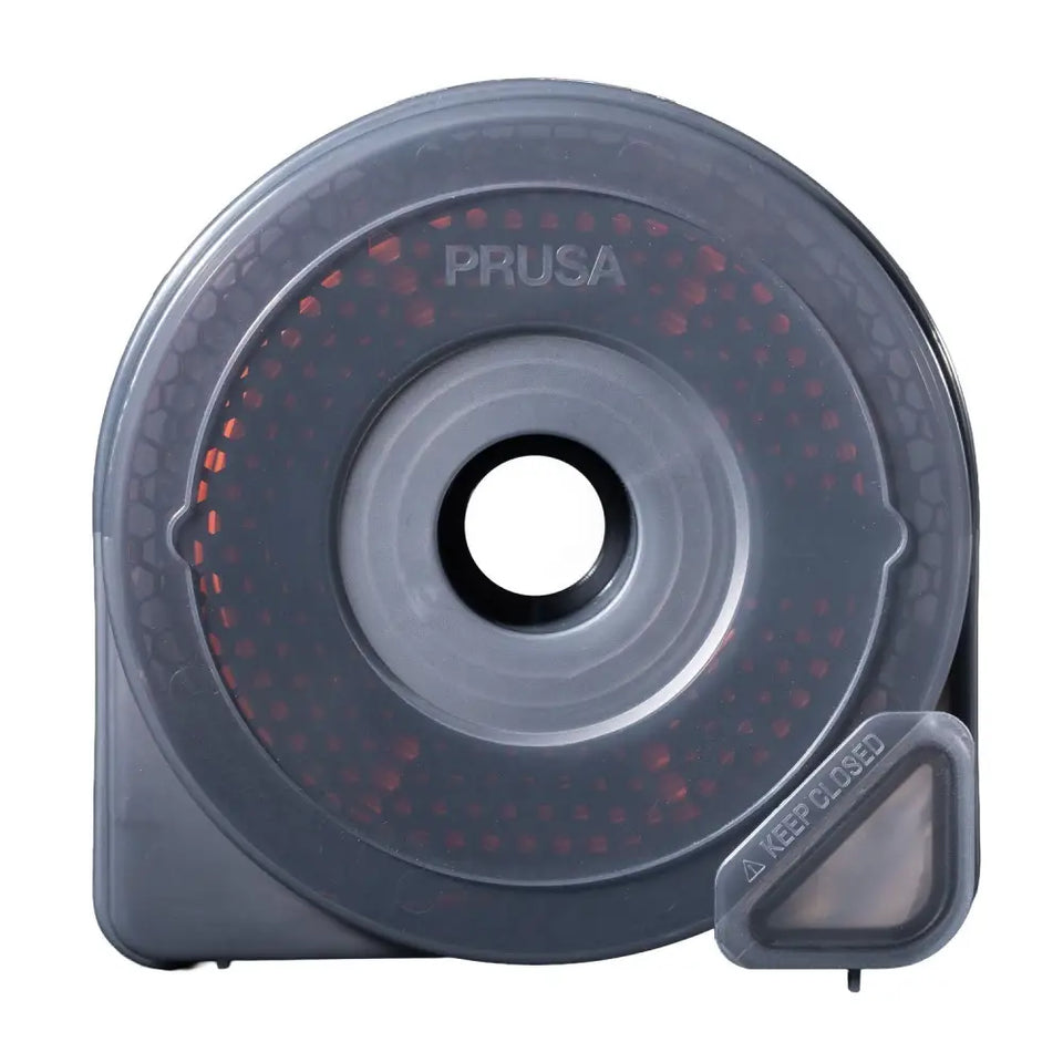 Prusa USS Drybox airtight filament storage box with a spool inside