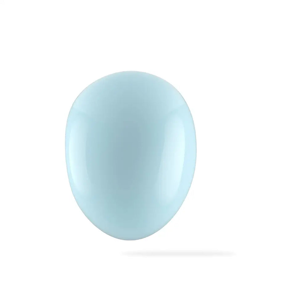 Recycled rPET pellets for 3D printing — pale blue, made from 100% post-consumer PET bottles
