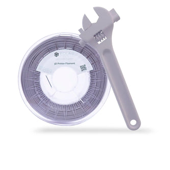 A 3D printed wrench with ABS filament spool