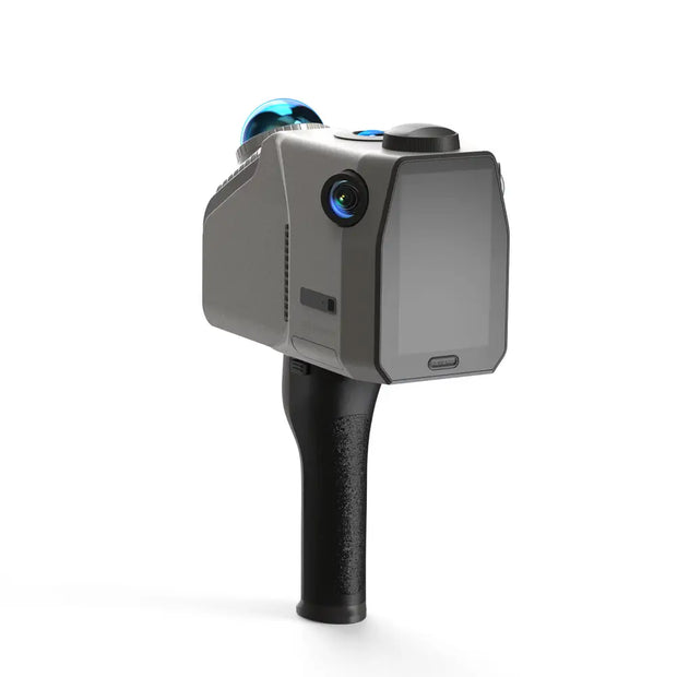 3DMakerpro Eagle LIDAR 3D scanner with gray handheld design and blue lens