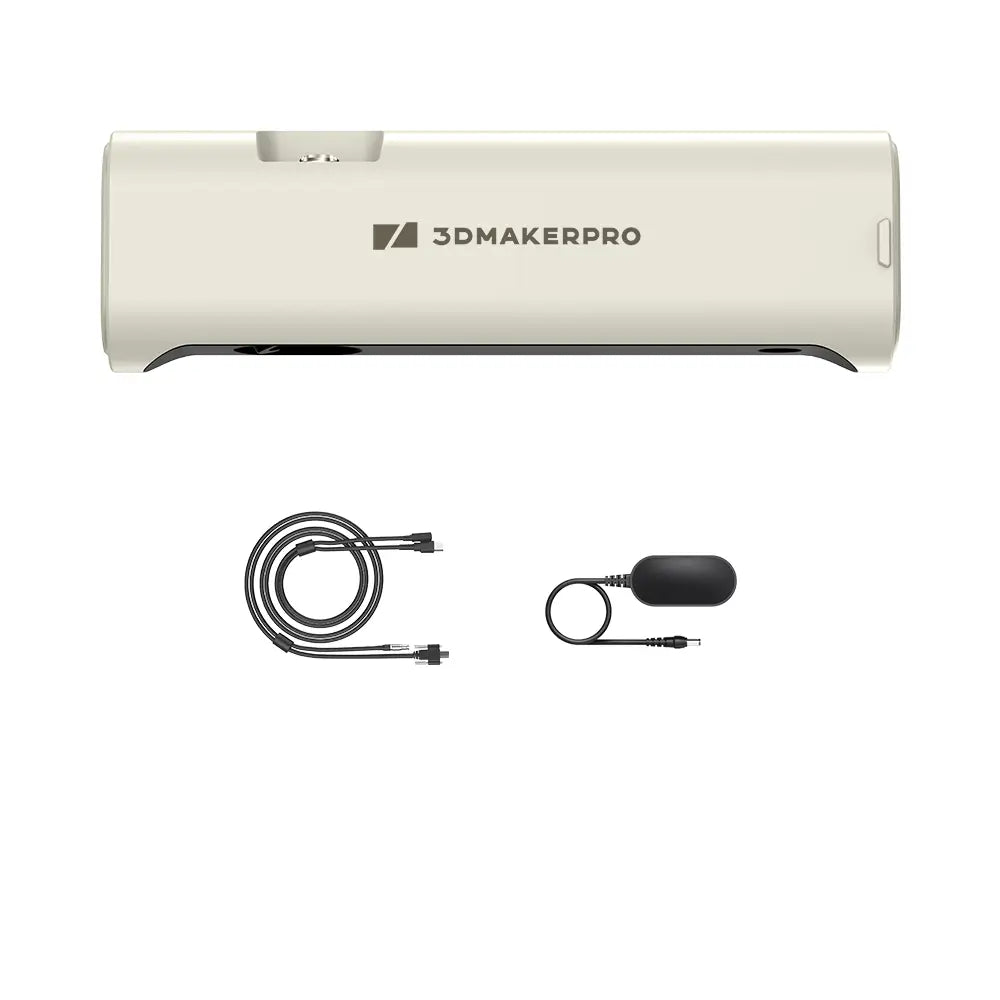 3DMakerpro Lynx 3D scanner in cream-colored sleek matte design for large objects
