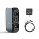 3DMakerpro Moose 3D scanner with black and gray 3D design and three vertical circular lenses