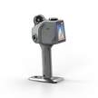 Gray 3dmakerpro raven lidar 3d scanner with touchscreen display and multiple camera lenses mounted on stand with rtk module