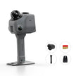 Gray 3dmax pro lidar 3d scanner with black spherical lens, matte finish, and rtk module for geo referenced scanning
