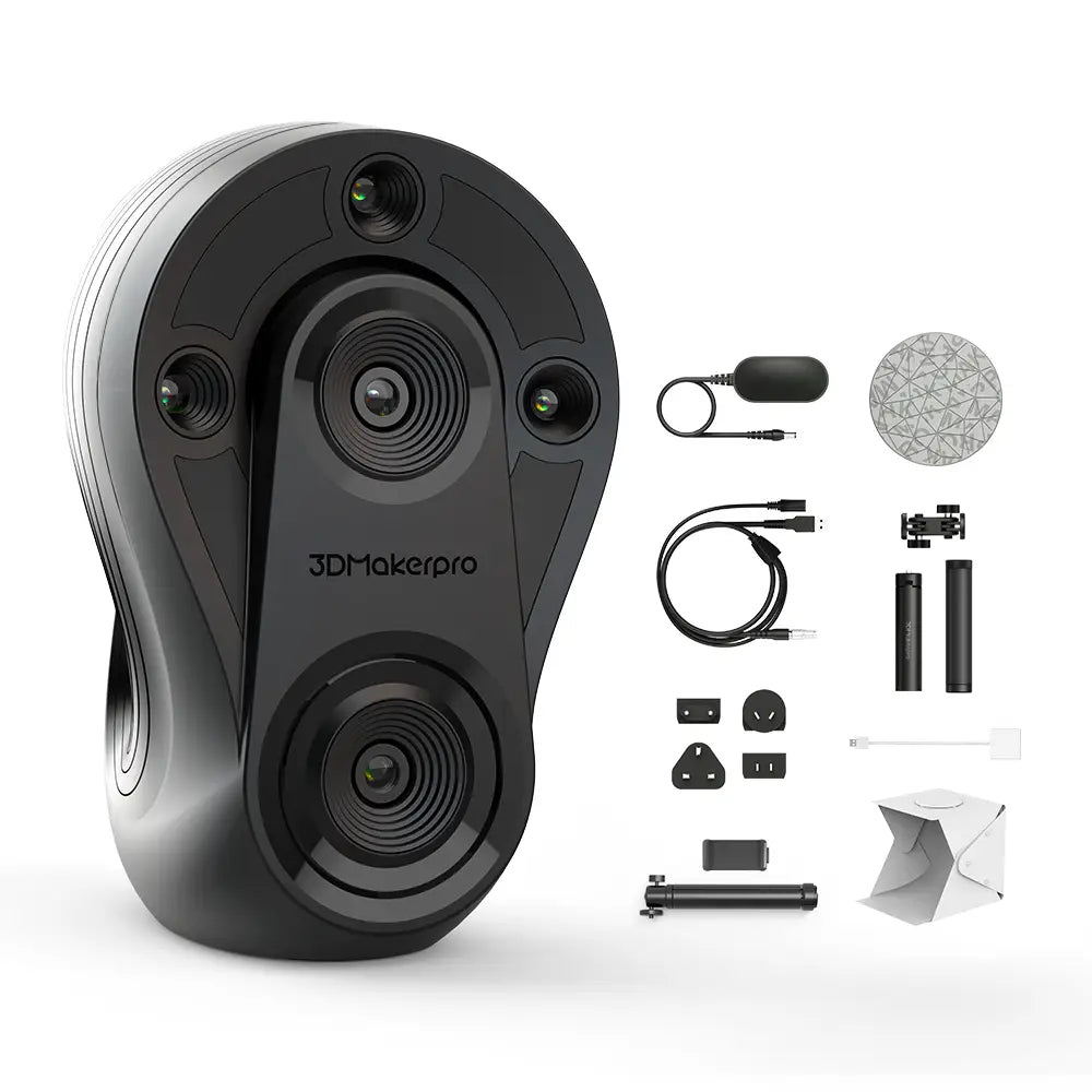 3DMakerpro Whale 3D scanner with black 360 panoramic camera