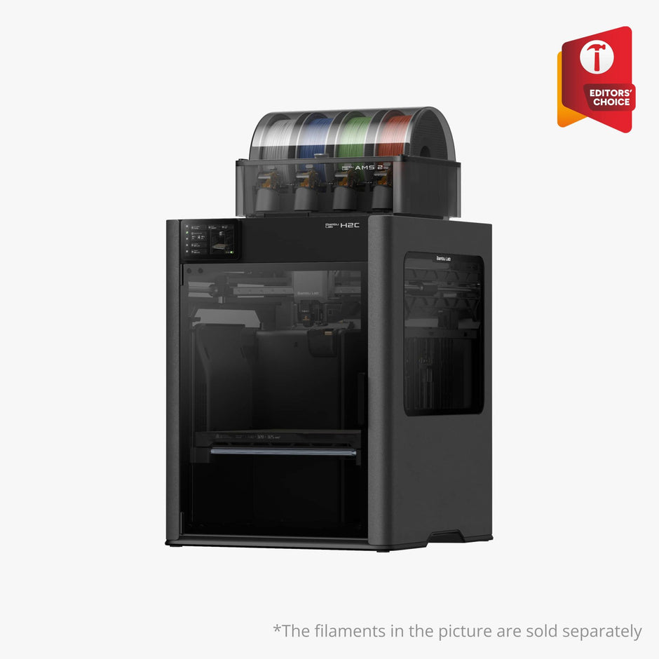 Bambu Lab H2C AMS Combo 3D-Drucker mit AMS 2 Pro oben