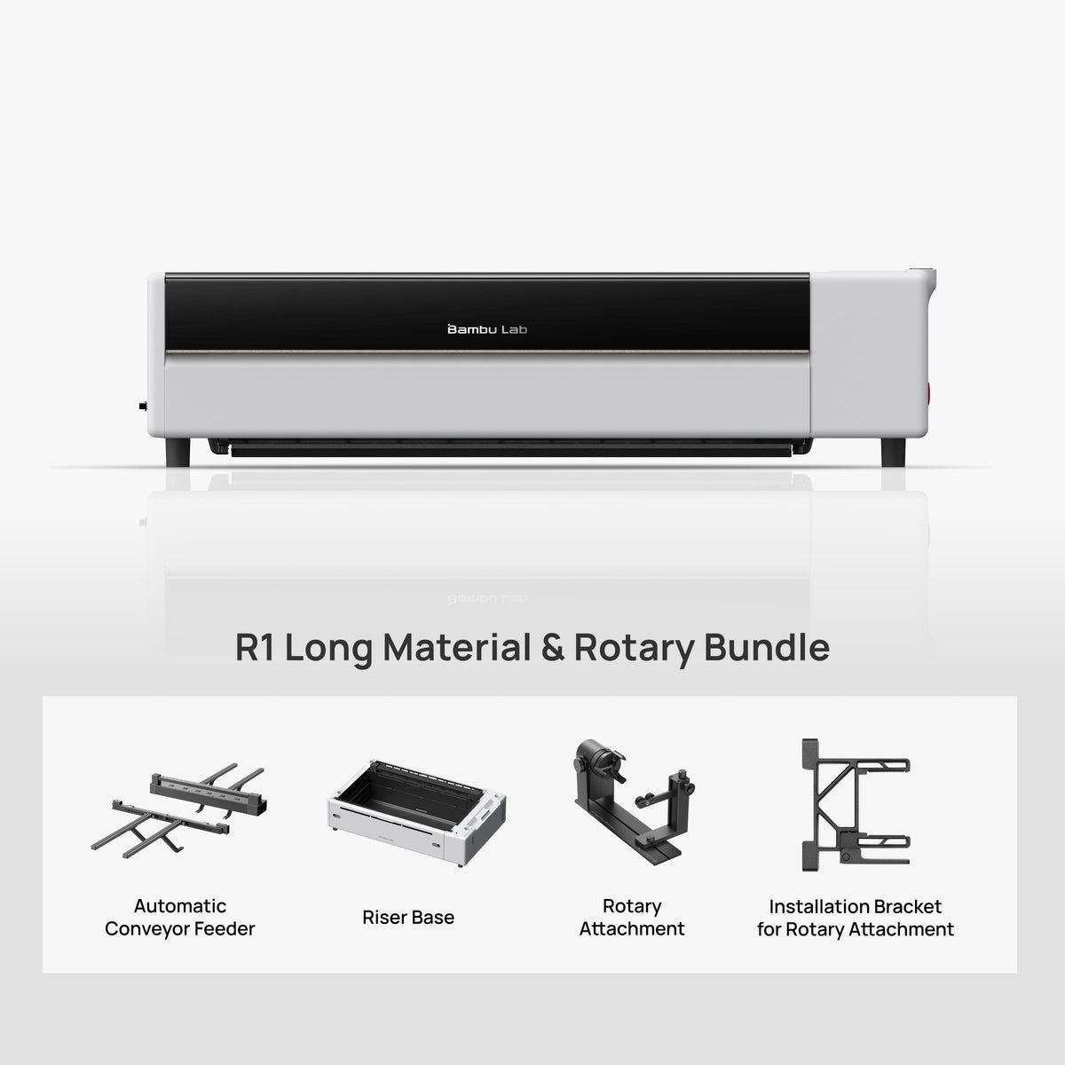 Bambu Lab R1 Long Material and Rotary Bundle