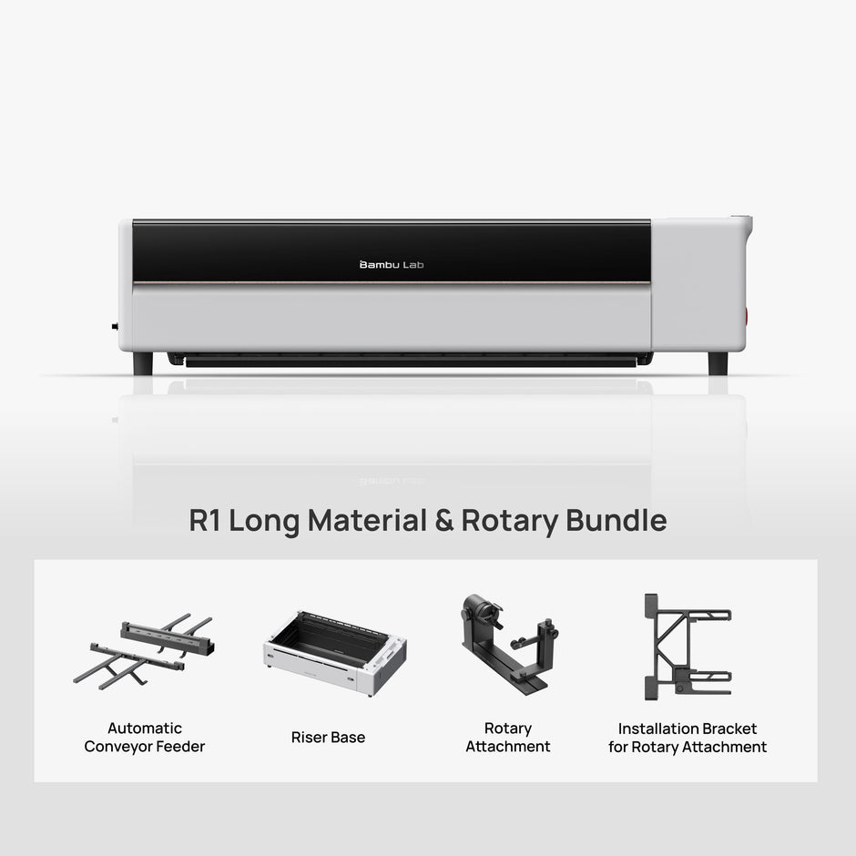 Bambu Lab R1 Long Material and Rotary Bundle