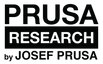 Bold black text logo displaying ’PRUSA RESEARCH by JOSEF PRUSA’ on a white background.