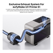 eufyMake Exhaust Fan Kit am UV-Drucker E1 angeschlossen