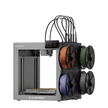 Gray flashforge creator 5 high-speed multi-colour 3d printer with independent toolheads and four filament spools