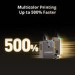 Gray flashforge creator 5 pro enclosed industrial 3d printer with active chamber heating and a green indicator light
