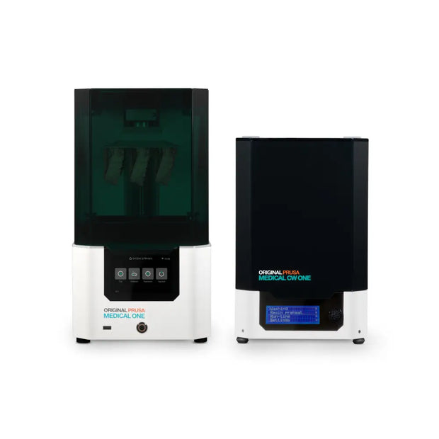Original Prusa Medical One and Medical CW One dental 3D printing bundle with printed dental models