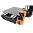 Orange Prusa Mini 3D printer.