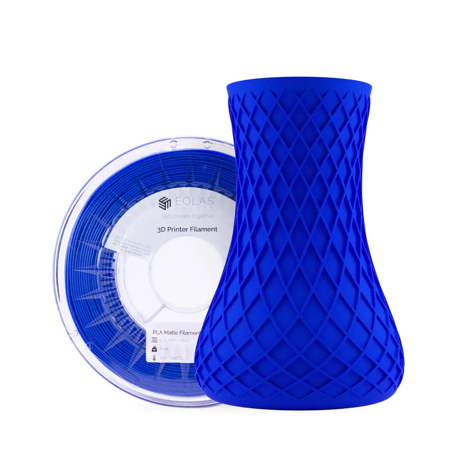 PLA Matte Filament - 1.75 mm / 1 Kg / Blue - 3D Printer Filament