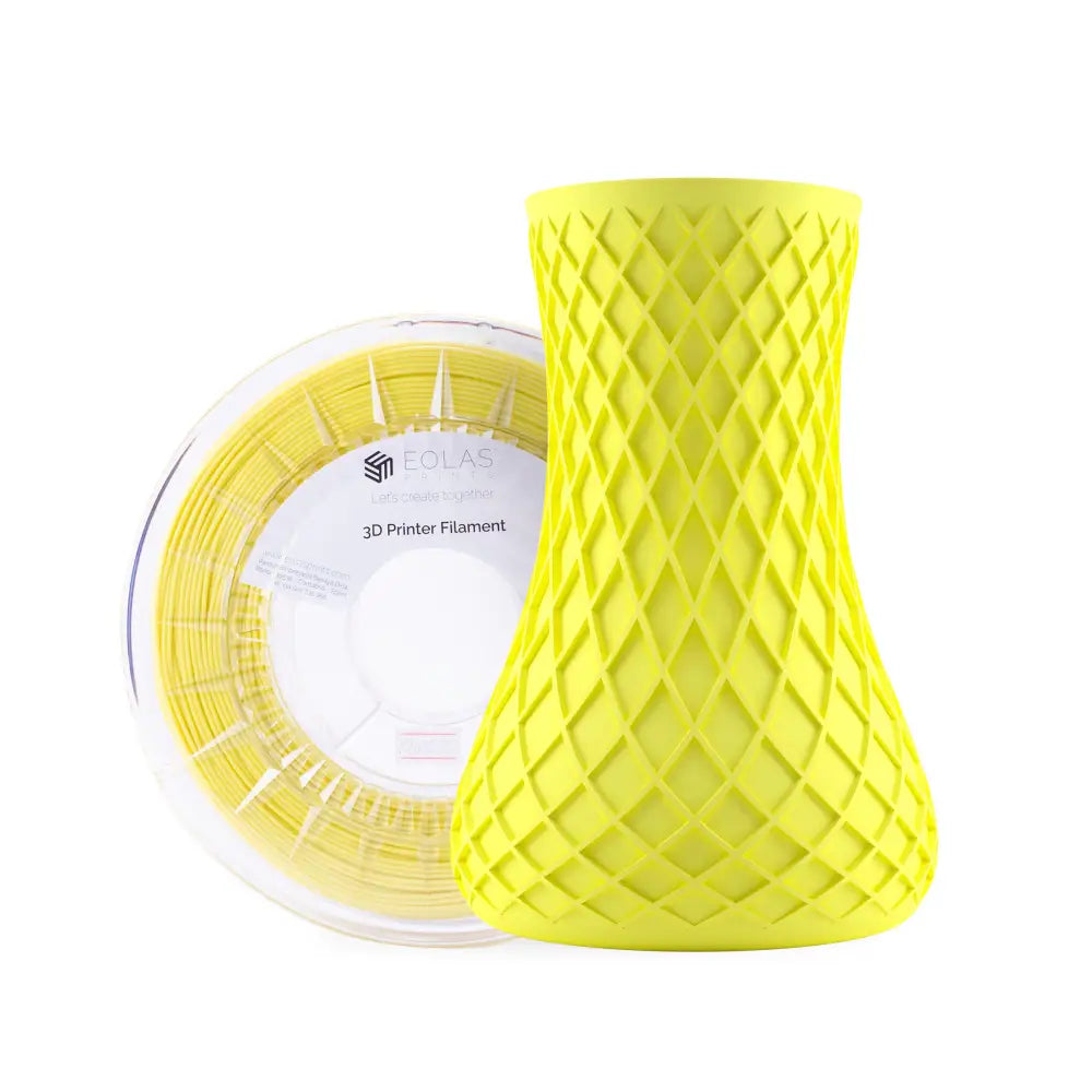 PLA Matte Filament - 1.75 mm / 1 Kg / Yellow - 3D Printer Filament