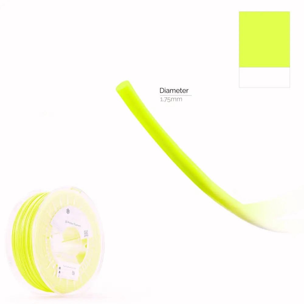Neon filament coil showing PLA Neon Filament with 1.75mm diameter for 3D printing