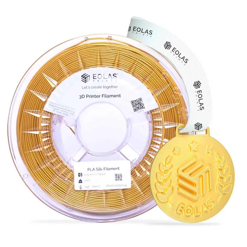 PLA Silk Filament - 1.75 mm / 1 Kg / Gold - 3D Printer Filament