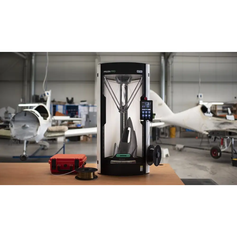 Black and white 3D printer.