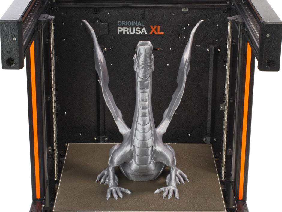 Grand modèle de dragon imprimé sur la Prusa XL+