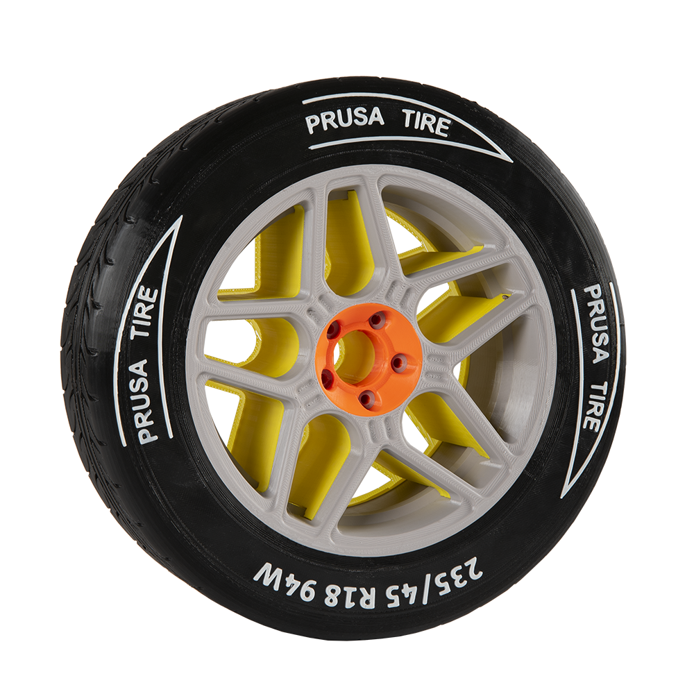 Roue multi-matériaux imprimée sur la Prusa XL+