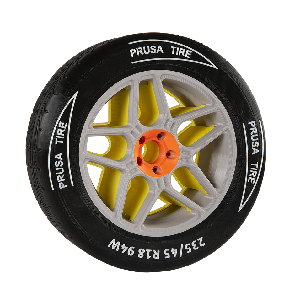 Roue multi-matériaux imprimée sur la Prusa XL+
