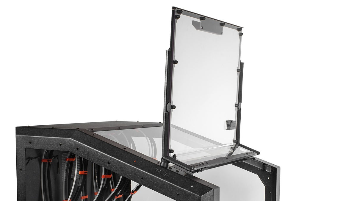 Enclosure for Prusa XL+ avec le panneau supérieur ouvert