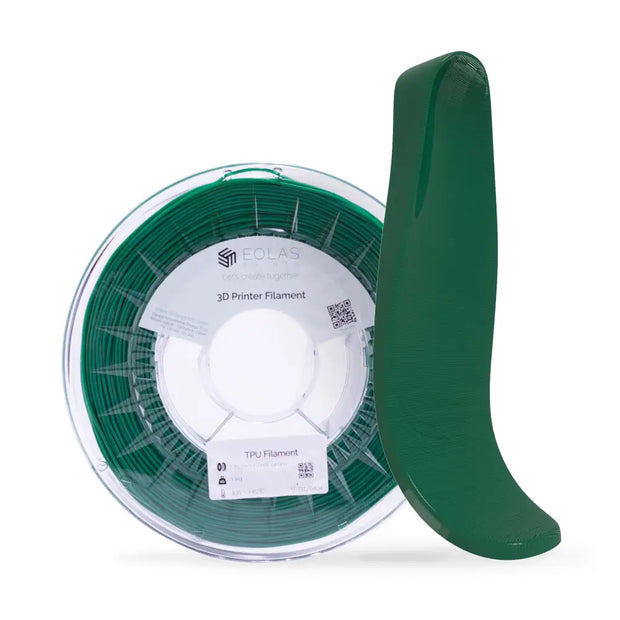 TPU Flex Filament - 93A - 1.75 mm / 250 G / Dark Green - 3D Printer Filament