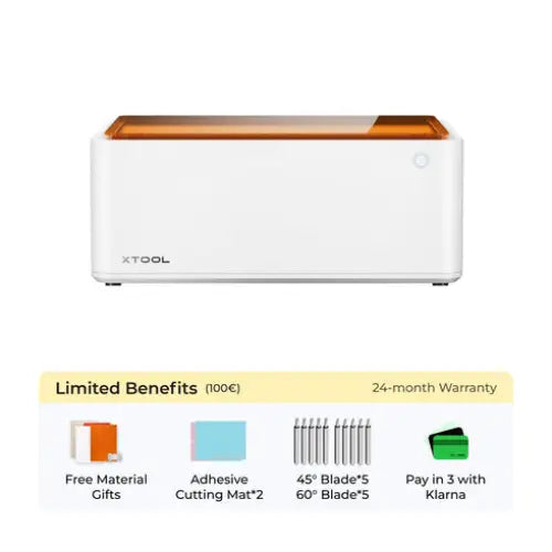 White rectangular electronic device with an orange top surface.