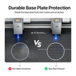 Base plate protected from burn marks and scratches