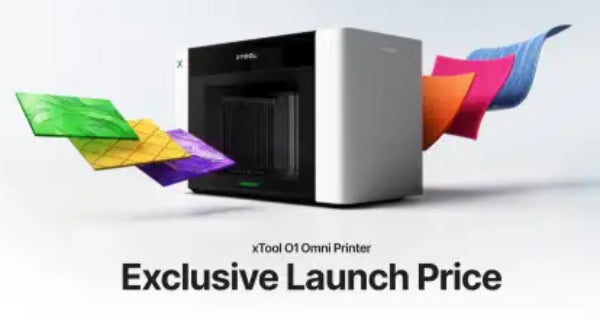 xTool O1 Omni desktop UV printer producing full-colour personalised products