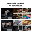 XTool P3 80W CO2 laser cutter engraving glass and wood