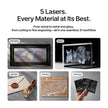 xTool X1 laser engraving and cutting wood, acrylic, glass, metal and leather