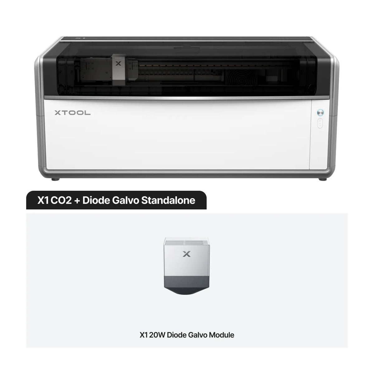 xTool X1 CO2 + Diode Galvo Standalone configuration